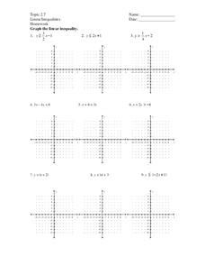 Videos, worksheets, solutions and activities to help algebra students learn how to solve quadratic inequalities. Linear Inequalities Worksheet for 11th Grade | Lesson Planet