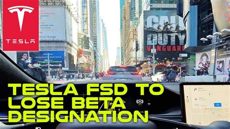 Tesla Fsd To Lose Beta Designation With V12 Update Youtube