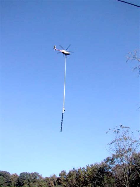 I Saw A Helicopter Trimming Trees Today Like Thisit