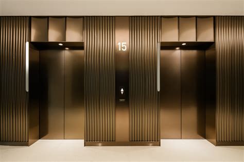 Elevator Lobby Design Wall Cladding Designs Metal Stairs Lift Design