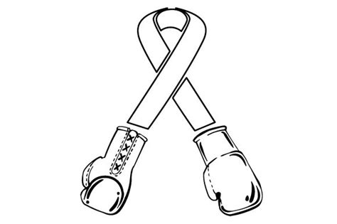 Download Turqoise Ribbon with Boxing Gloves at the End (SVG Cut file) by Creative Fabrica Crafts ...