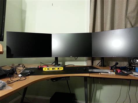 My First 3 Monitor Setup Is Finally Mounted On Monitor Mounts R