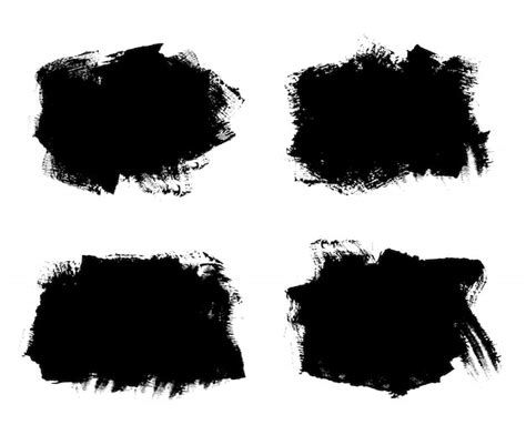 Premium Vector Abstract Grunge Black Banners