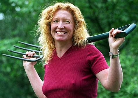 Experts spruce up the gardens of various homeowners. This is what Charlie Dimmock from Groundforce looks like ...