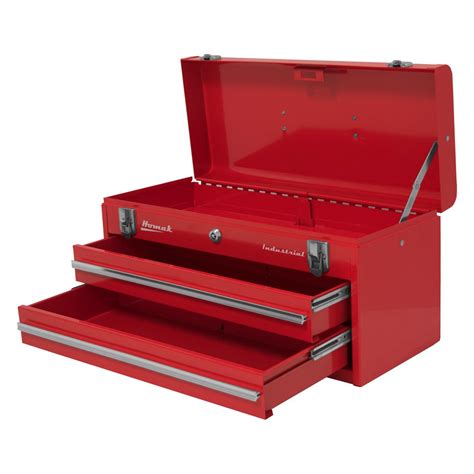 Homak® Rd00202200 2 Drawer Industrial Steel Red Portable Tool Box