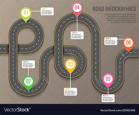 Blank Road Map Template Free Design Template