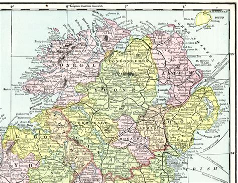 1891 Map Of Ireland