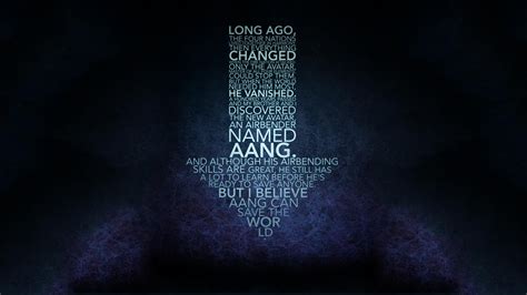 Avatar The Last Airbender Aang Quote Typography Wallpapers Hd