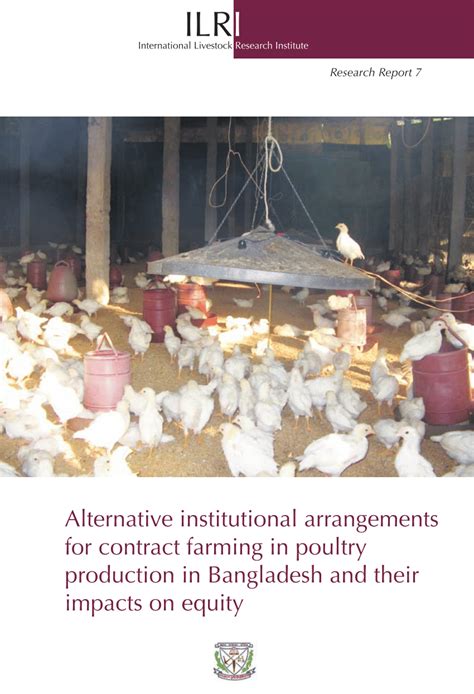 pdf alternative institutional arrangements for contract farming in poultry production in