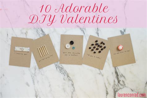 The love for chocolate is in the air. Tuesday Ten: Sweet DIY Valentines Puns - Lauren Conrad