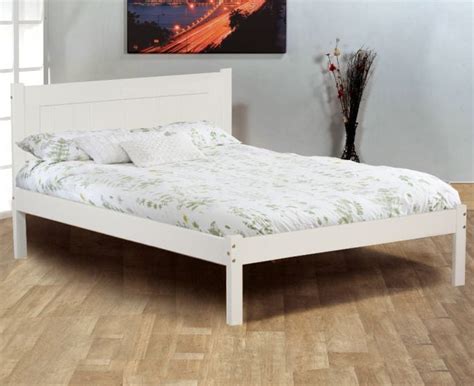 Clifton White Wooden Bed Frame 4ft Small Double