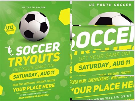 Blank Soccer Flyer Template Hq Template Documents