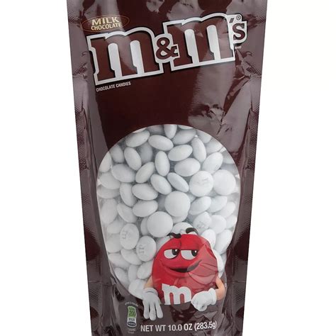 White Milk Chocolate Mandms 10oz Party City