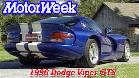 1996 Dodge Viper GTS Retro Review YouTube