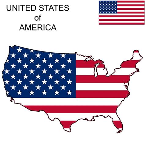 The United States Of America Flag Map And Meaning Mappr