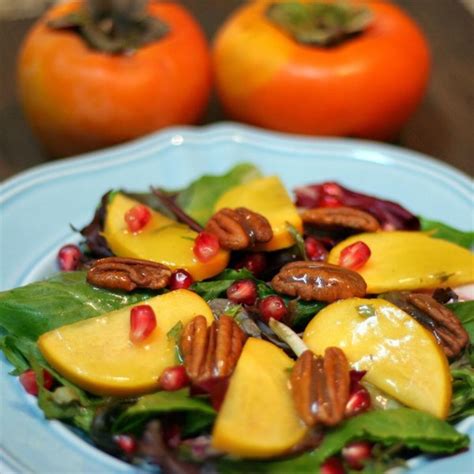 Persimmon And Pomegranate Salad Photos