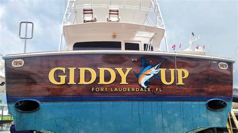 Viking Transom Wrap Fort Lauderdale Florida Boat Wraps And Lettering