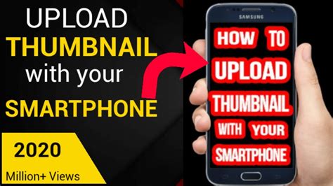 How To Upload Thumbnail 2020 Using Smartphone Android Phone Youtube