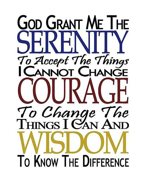 Serenity Prayer M 8 X 10 Art Poster Print Scripture