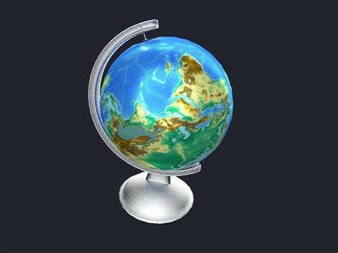 Realistic Globe 3d Model Cgtrader
