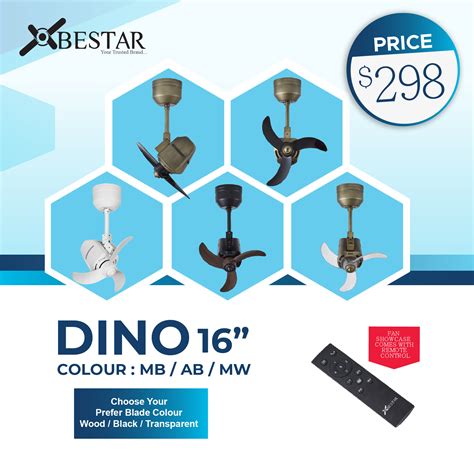 Bestar Dino 16′ Dc Corner Fan Dmora