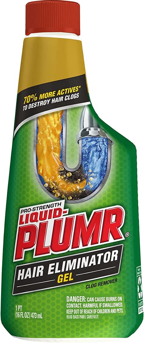 Amazon Com Liquid Plumr Hair Clog Eliminator Drain Clog Remover Liquid Drain Cleaner Kitchen