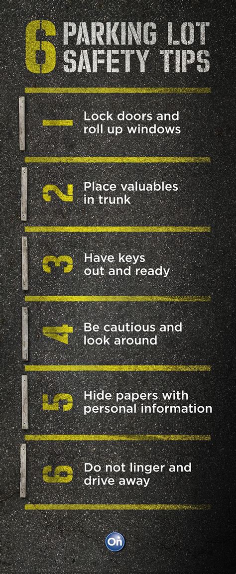 6 Must Know Parking Lot Safety Tips Safety Tips Useful Life Hacks