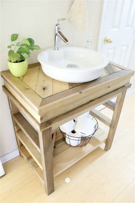 These diy bathroom vanity plans consist of ideas for small and big bathrooms. DIY Wood Projects (Work it Wednesday) - THE BLISSFUL BEE
