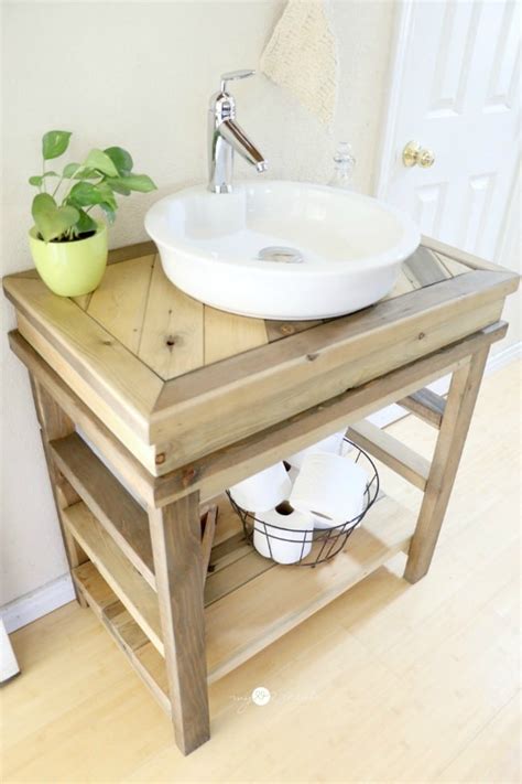 If you are looking for a cheap way to update your bathroom vanity, these diy vanity tops are a great option. DIY Wood Projects (Work it Wednesday) - THE BLISSFUL BEE