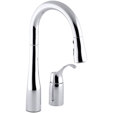 We love to remain longer in such a kitchen and return more frequently. KOHLER Simplice Single-Handle Pull-Down Sprayer Kitchen ...