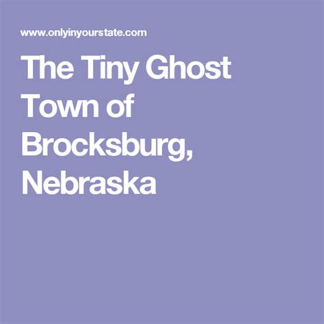 This Ghost Town In Nebraska Will Send Shivers Down Your Spine Ghost