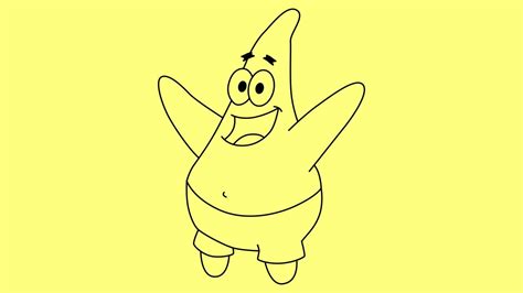 How To Draw Patrick Star From Spongebob Star Drawing