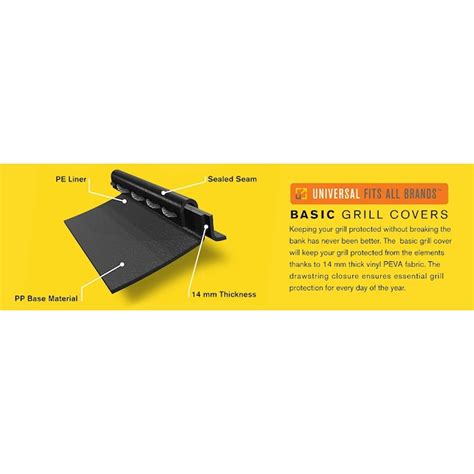 Char Broil Basic Series Universal Large 62 In W X 42 In H Black Fits