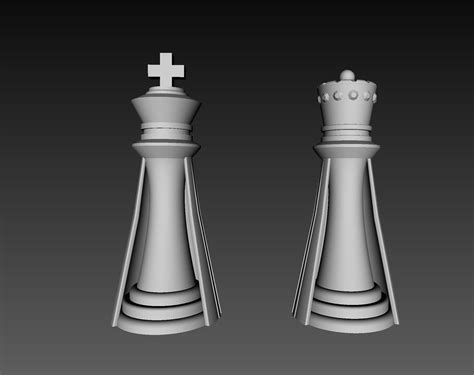 3d Chess Set Stl Files For 3d Printers Etsy
