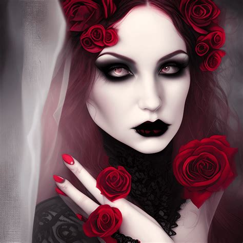 Gothic Vampire Beauty · Creative Fabrica