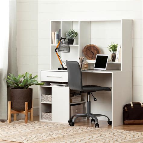 Finding the right furniture to set up your. South Shore Annexe Desk in Pure White-100210 - The Home Depot