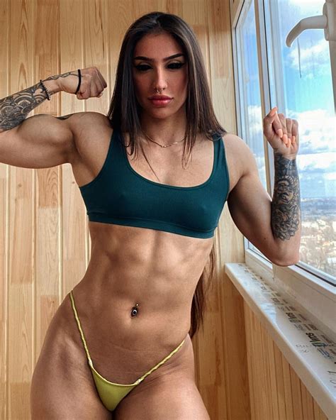Bakhar Nabieva Hot Fitness Girls Muscle Women Fitness Models Female