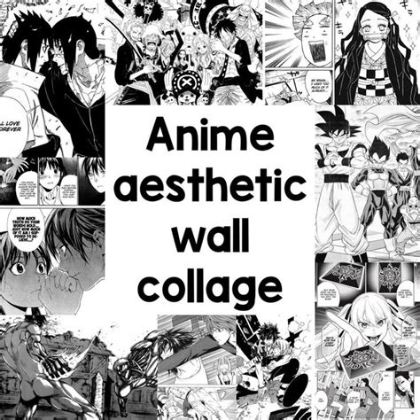 206pcs Anime Wall Collage Manga Aesthetic Manga Wall Manga Etsy