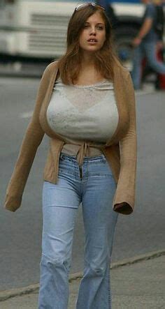 Tight Top Bigger Breast Big Boobs Sweater Top Bell Bottom Jeans