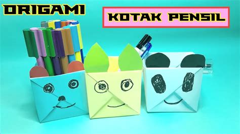 Cara Membuat Kotak Pensil Sederhana Diy Youtube