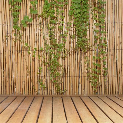 4m Natural Peeled Reed Screening Garden Fence Shelter Privacy Roll