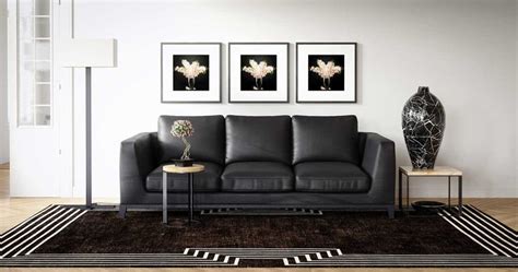 How To Decorate A Living Room With Black Leather Couch