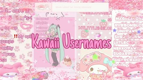 Kawaii Usernames Tiktok Compilation Youtube