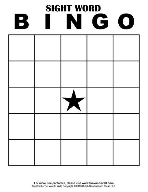 Inspirational 30 Bingo Blank Card Printable Free