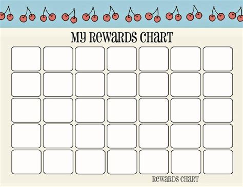 Printable Reward Chart Template Activity Shelter Reward Chart