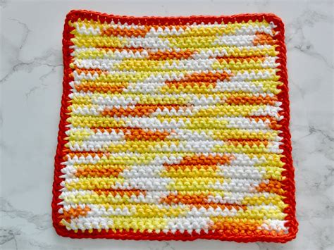 Easy Crochet Dishcloth Washcloth 9 Steps With Pictures