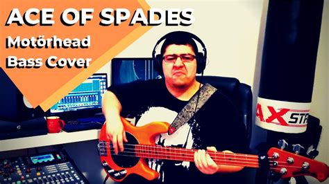 ace of spades motörhead [bass cover] youtube