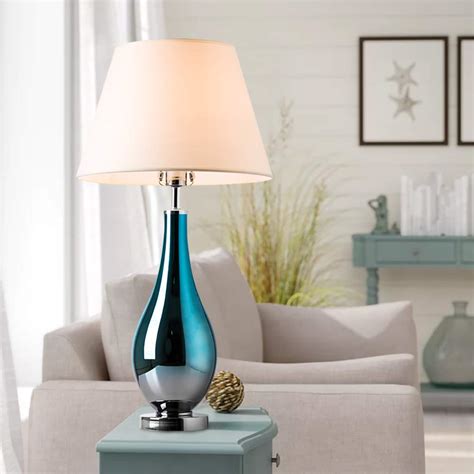 Shop allmodern for modern and contemporary table lamps to match your style and budget. Table Lamps Set of 2 Bule Ombre Glass 28" Side Bedside ...