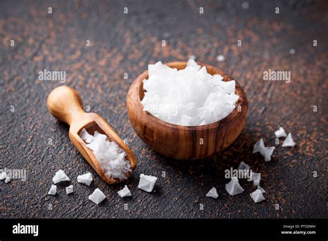 Pyramid Flakes Of Sea Salt Stock Photo Alamy