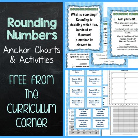 Rounding Anchor Charts And Activities The Curriculum Corner 123